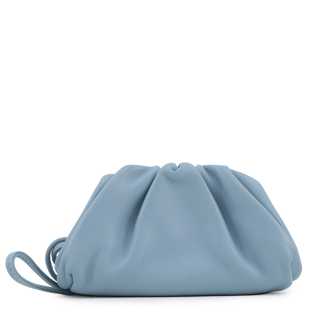 Bottega Veneta The Pouch Shoulder Bag Light Blue577816 Leather
