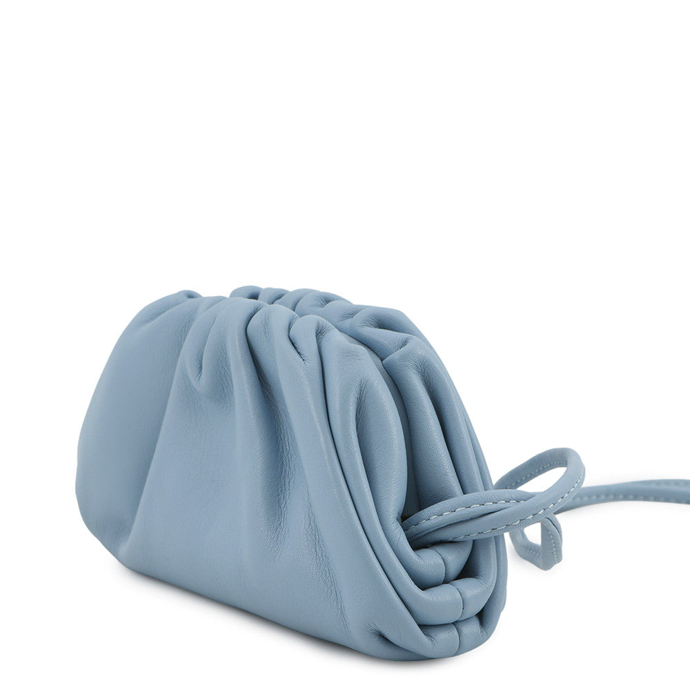 Bottega Veneta The Pouch Shoulder Bag Light Blue577816 Leather