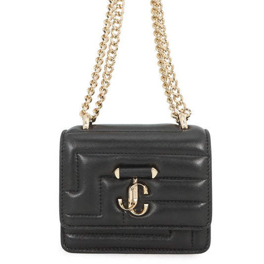 JIMMY CHOO Varenne Avenue Quad Black Leather