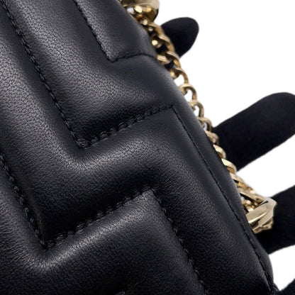 JIMMY CHOO Varenne Avenue Quad Black Leather