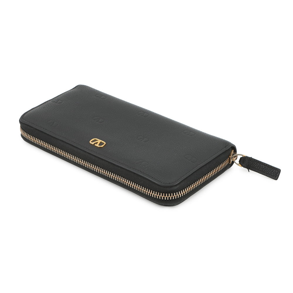 Valentino Garavani V-Sling Wallet Black Leather