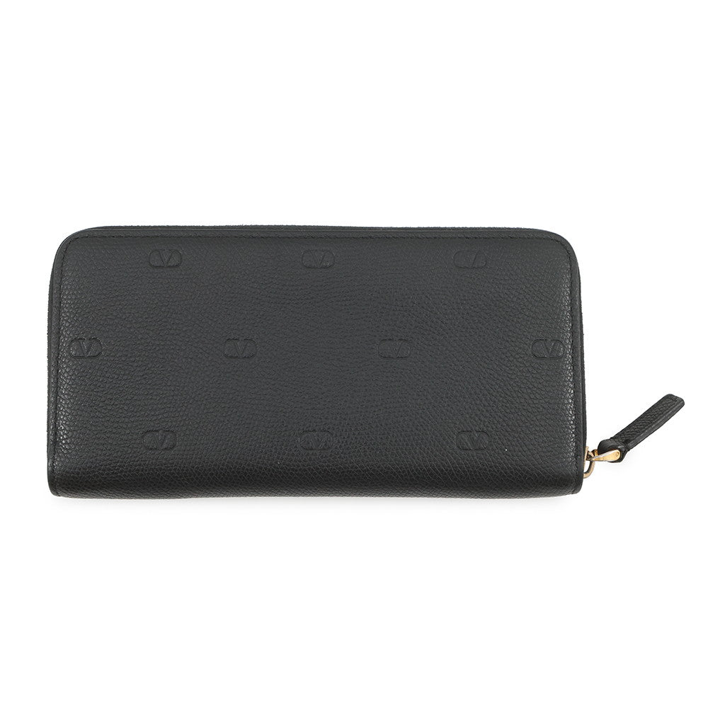 Valentino Garavani V-Sling Wallet Black Leather