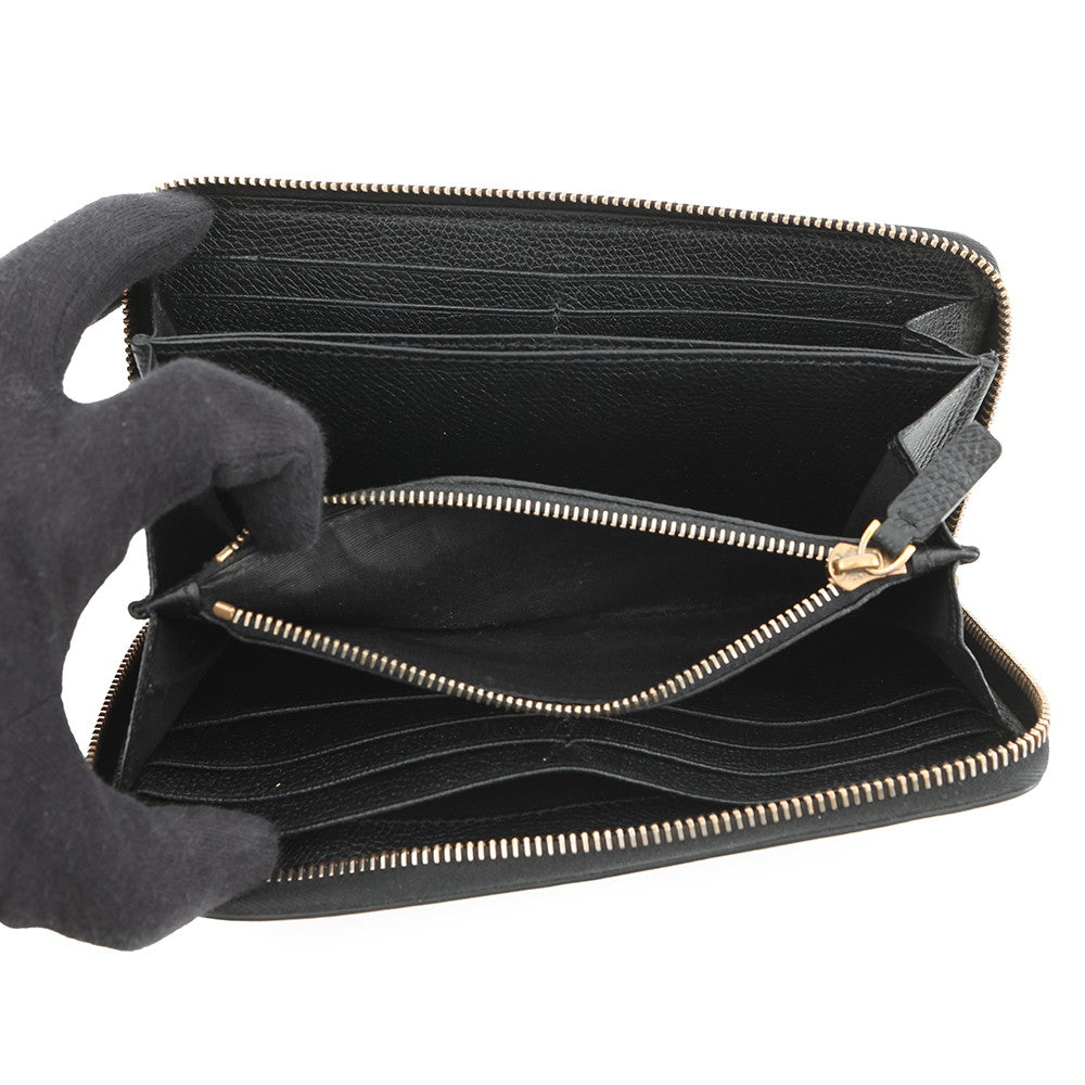 Valentino Garavani V-Sling Wallet Black Leather