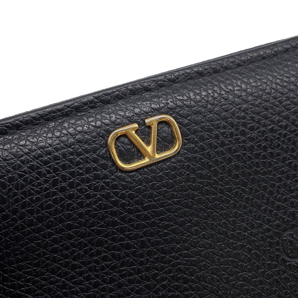 Valentino Garavani V-Sling Wallet Black Leather