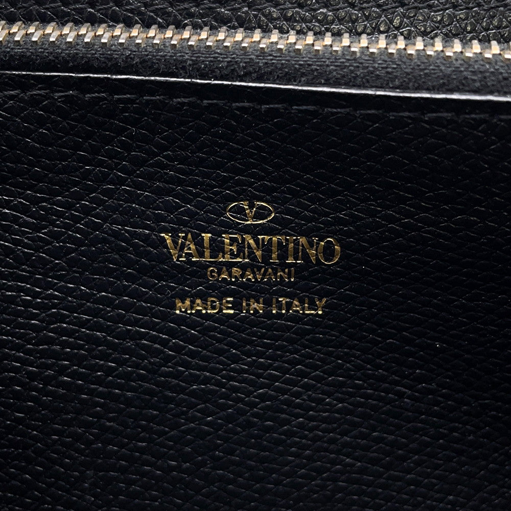 Valentino Garavani V-Sling Wallet Black Leather