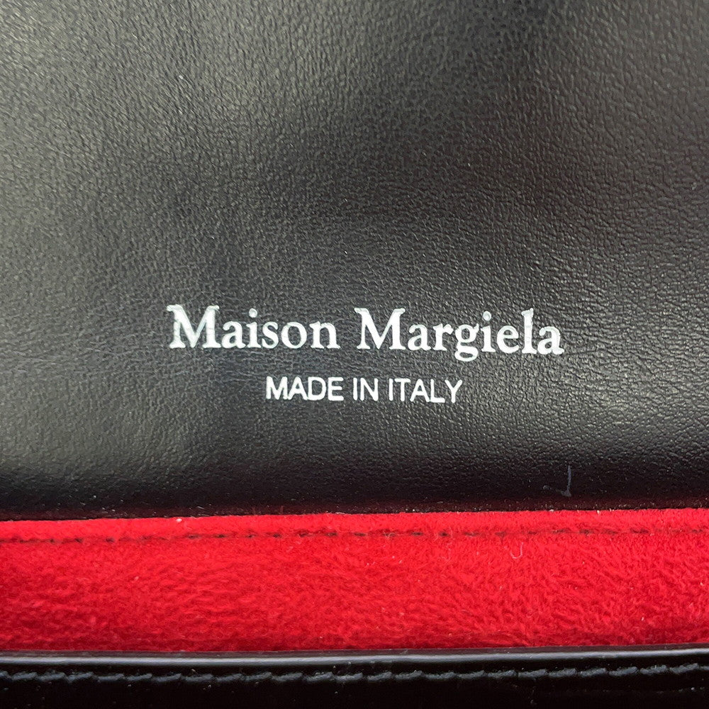 Maison Margiela Maison Margiela NewLock Horizontal Shoulder Bag Black/BeigeSB1WD0005P5019H1658 Leather Velour Canvas