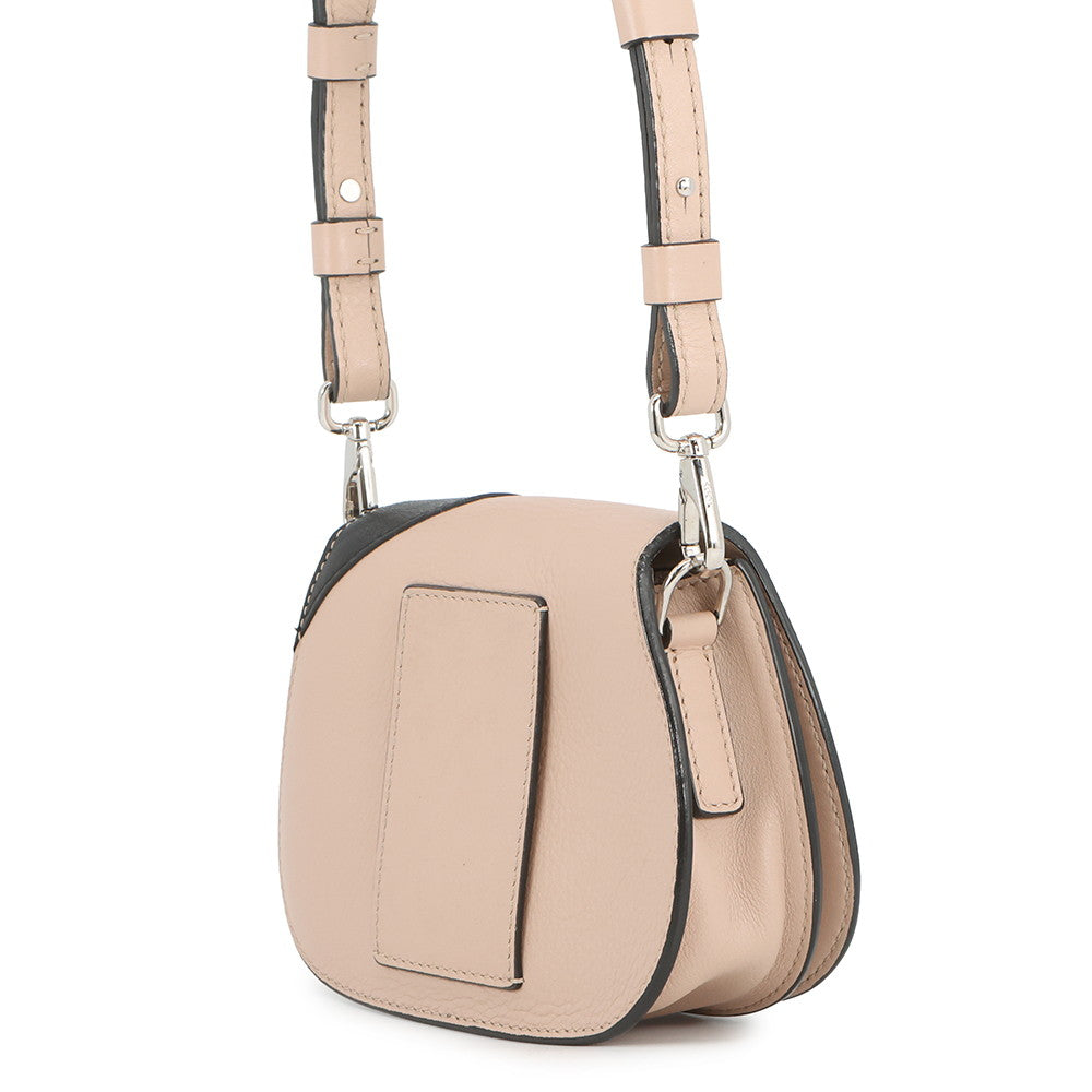 TOD’S Double-T Shoulder Bag Jasmin Flower/Black/White Leather Rhinestone