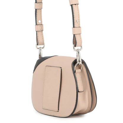 TOD’S Double-T Shoulder Bag Jasmin Flower/Black/White Leather Rhinestone