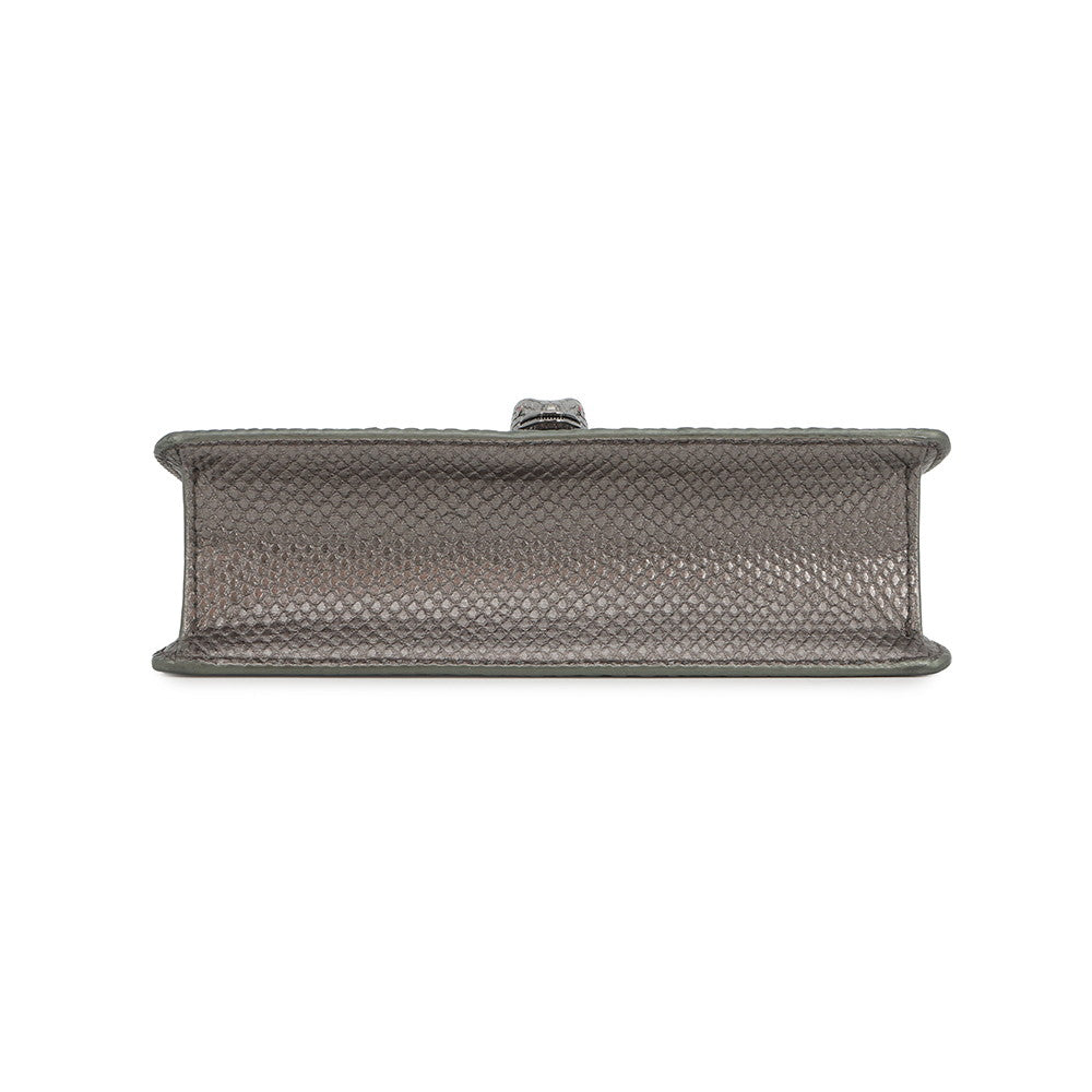 BVLGARI Serpenti Chain Shoulder Bag Silver290543 Molten Karung