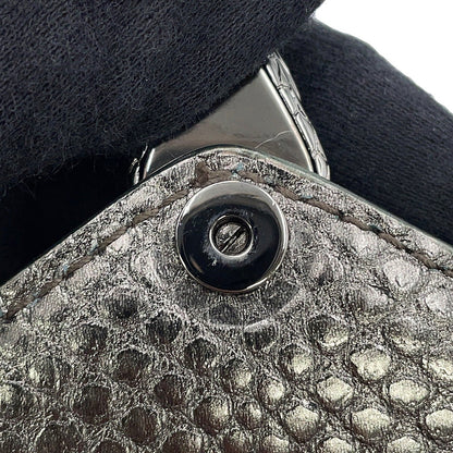 BVLGARI Serpenti Chain Shoulder Bag Silver290543 Molten Karung