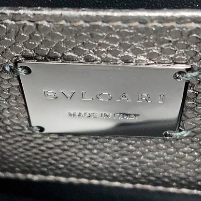 BVLGARI Serpenti Chain Shoulder Bag Silver290543 Molten Karung