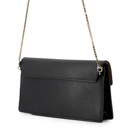 Valextra Valextra Iside Clutch Shoulder Bag Black Leather