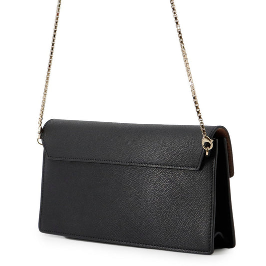 Valextra Valextra Iside Clutch Shoulder Bag Black Leather
