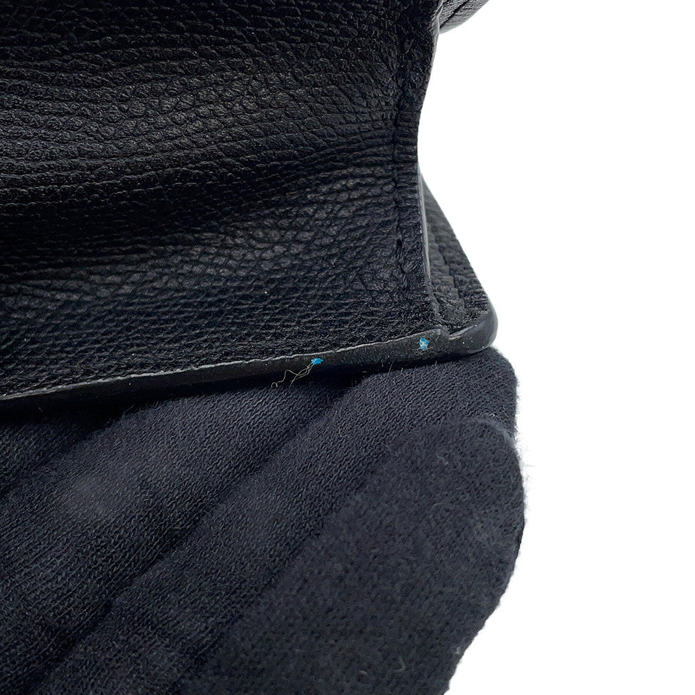 Valextra Valextra Iside Clutch Shoulder Bag Black Leather