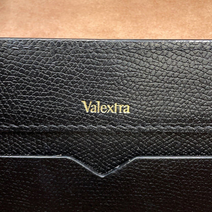 Valextra Valextra Iside Clutch Shoulder Bag Black Leather