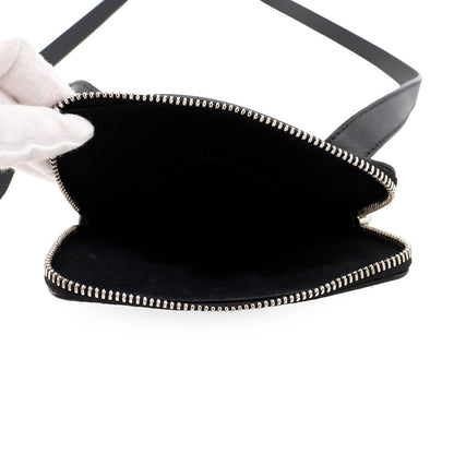 Ferragamo Gancini Shoulder Bag Black240311 745006 Calf Leather