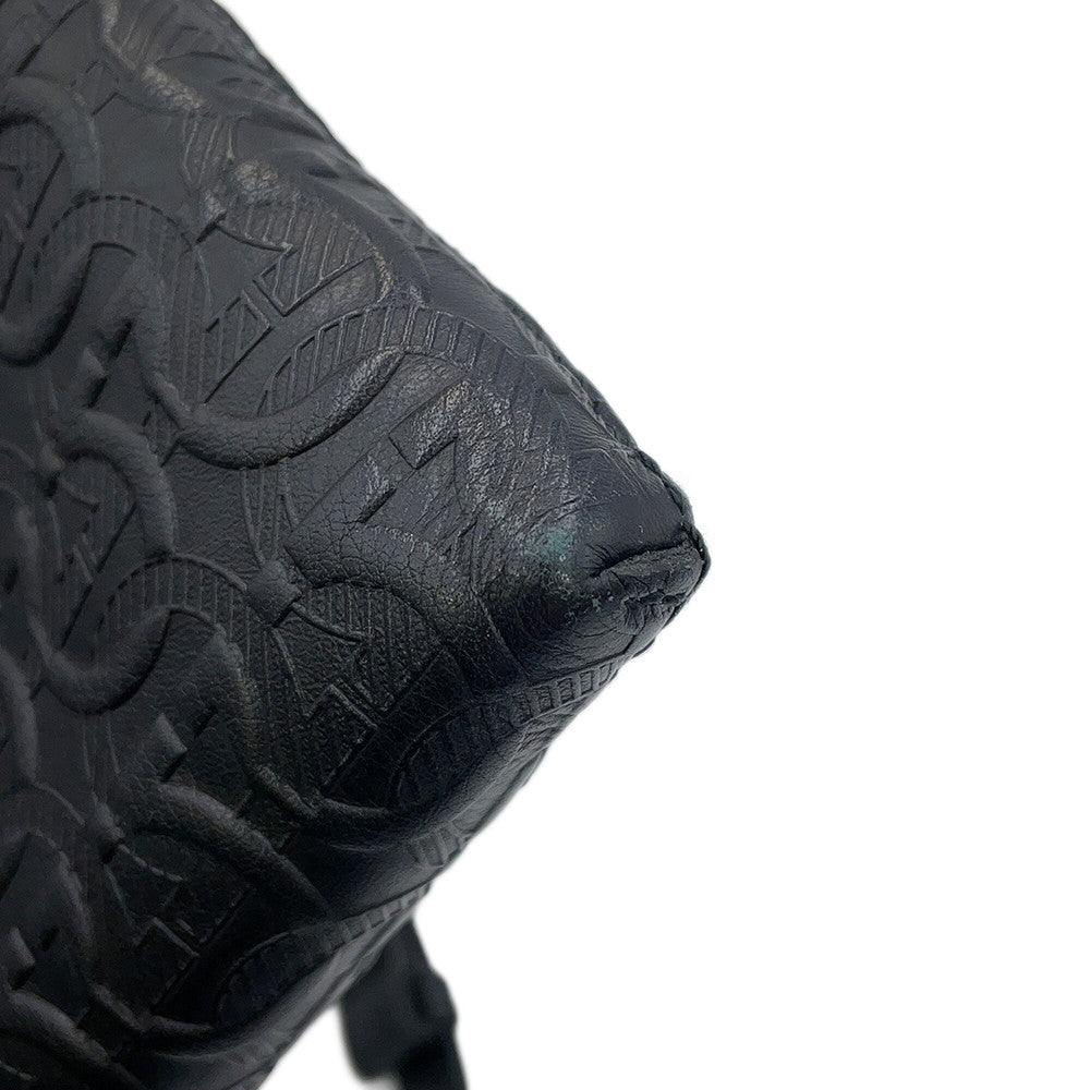 Ferragamo Gancini Shoulder Bag Black240311 745006 Calf Leather
