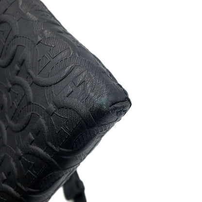 Ferragamo Gancini Shoulder Bag Black240311 745006 Calf Leather