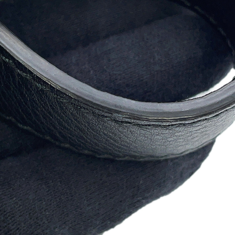 Ferragamo Gancini Shoulder Bag Black240311 745006 Calf Leather