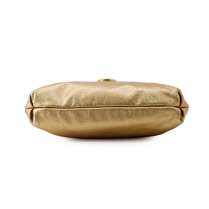 Ferragamo Gancini One Shoulder Bag Gold21B717 Leather