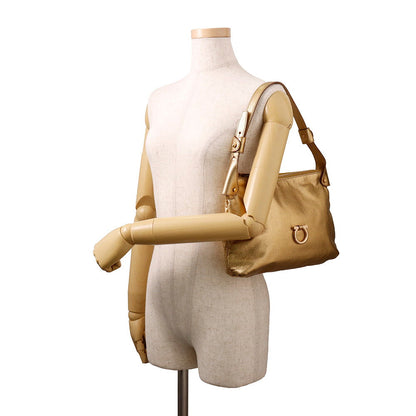 Ferragamo Gancini One Shoulder Bag Gold21B717 Leather