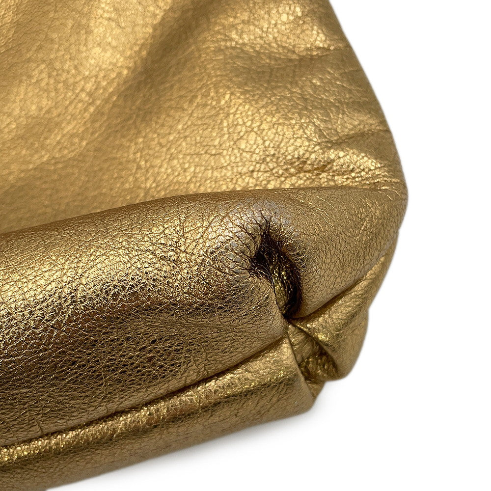 Ferragamo Gancini One Shoulder Bag Gold21B717 Leather