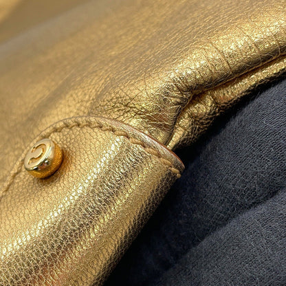 Ferragamo Gancini One Shoulder Bag Gold21B717 Leather