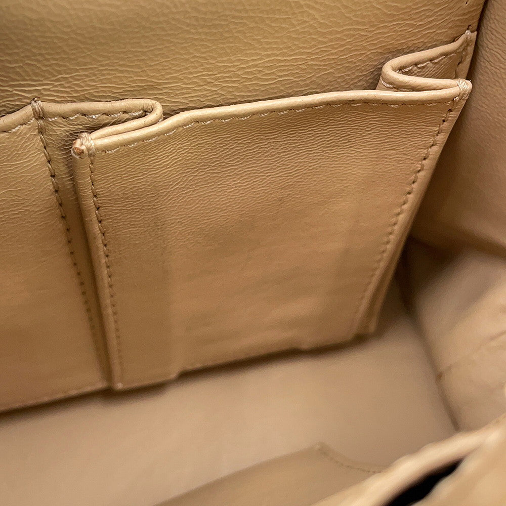 Ferragamo Sofia Gancini 2-way Bag Mimosa/White/Beige21D570 Calf Leather