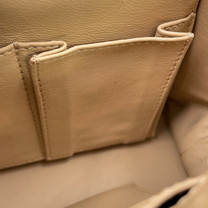 Ferragamo Sofia Gancini 2-way Bag Mimosa/White/Beige21D570 Calf Leather