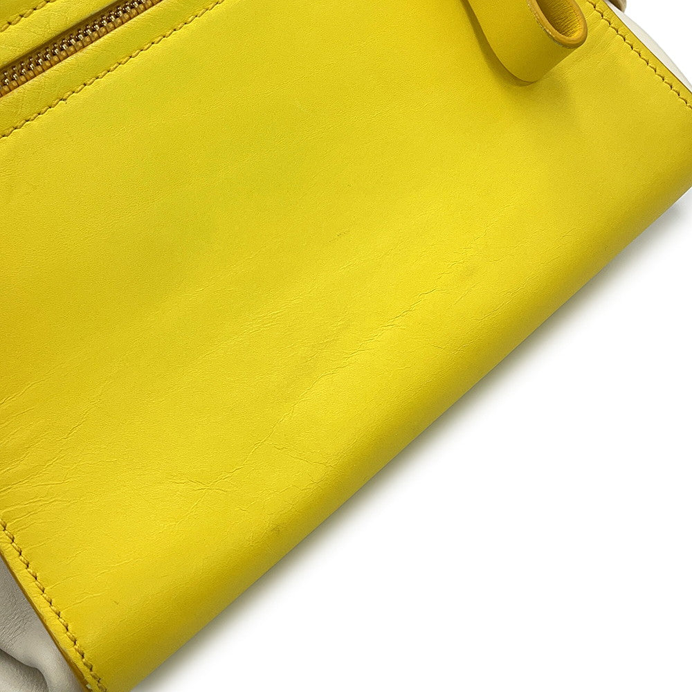 Ferragamo Sofia Gancini 2-way Bag Mimosa/White/Beige21D570 Calf Leather