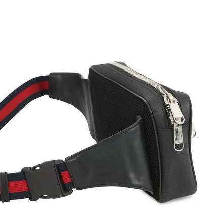 GUCCI GG Supreme Crossbody Bag Black474293 GG Supreme Leather