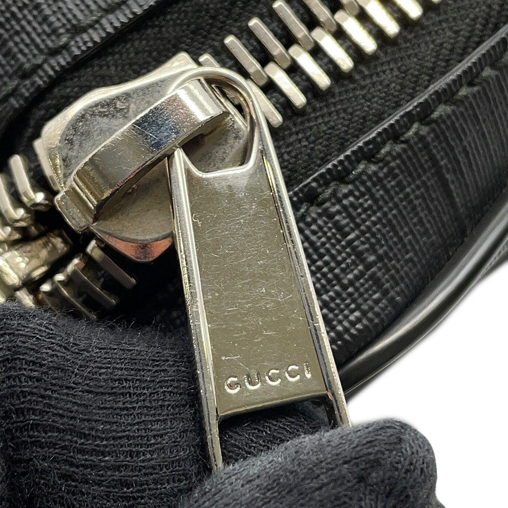 GUCCI GG Supreme Crossbody Bag Black474293 GG Supreme Leather