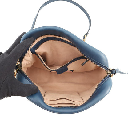 GUCCI GG Marmont Ghost Shoulder Bag Blue443499 Leather