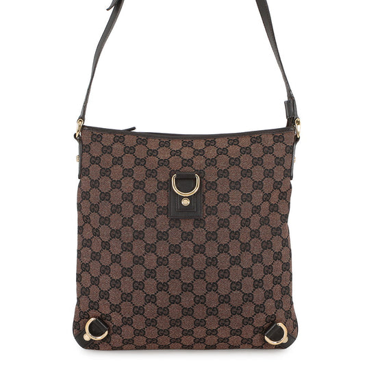 GUCCI GG Canvas Shoulder Bag Brown272400 GG Canvas Leather