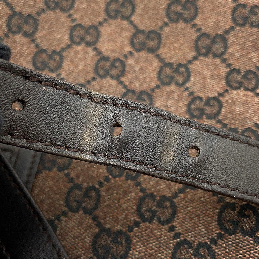 GUCCI GG Canvas Shoulder Bag Brown272400 GG Canvas Leather