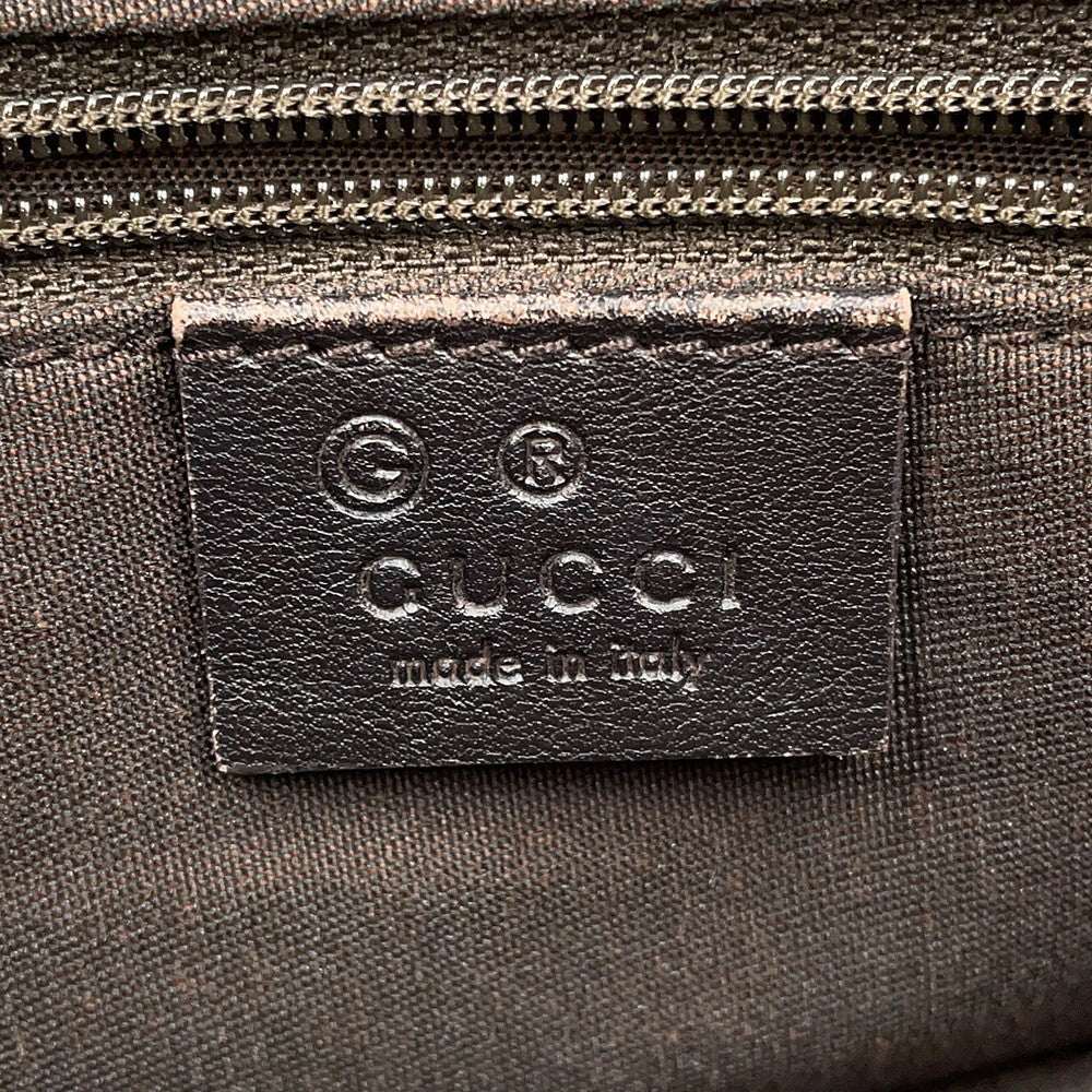 GUCCI GG Canvas Shoulder Bag Brown272400 GG Canvas Leather