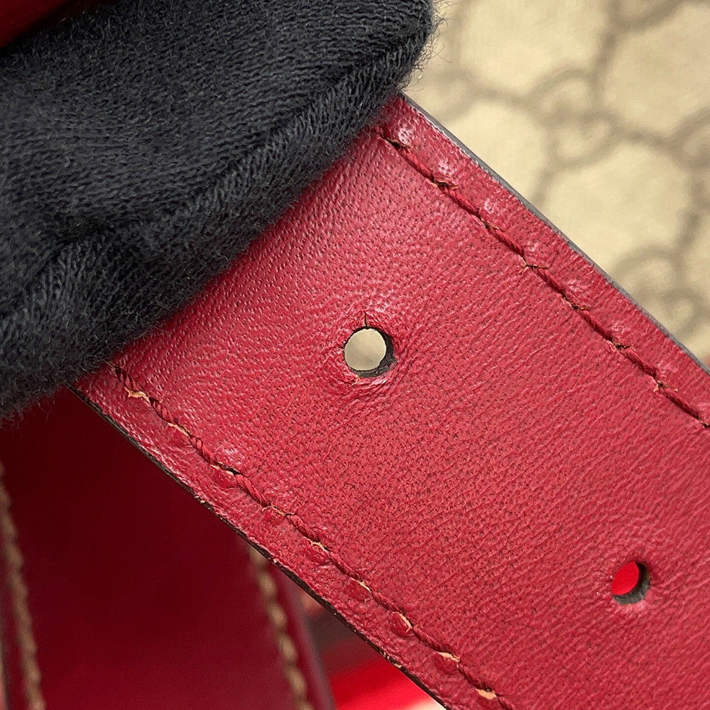 GUCCI Shoulder Bag Beige/Red201732 GG Supreme Leather