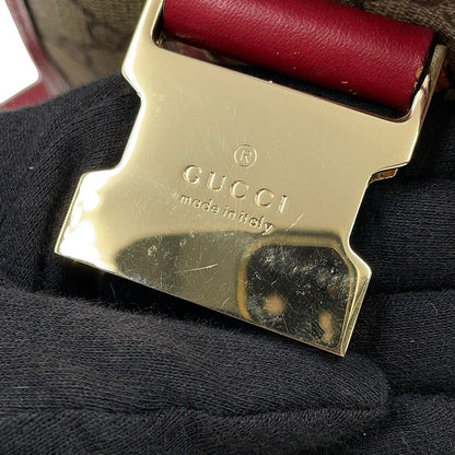 GUCCI Shoulder Bag Beige/Red201732 GG Supreme Leather