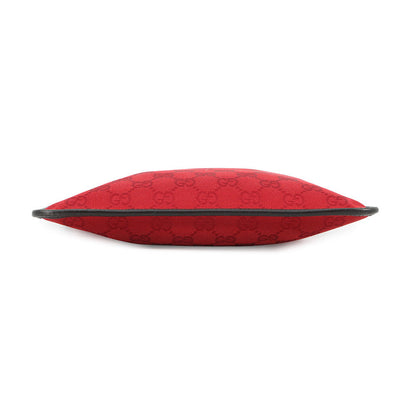 GUCCI GG Canvas Shoulder Bag Red/Black0190348 GG Canvas Leather