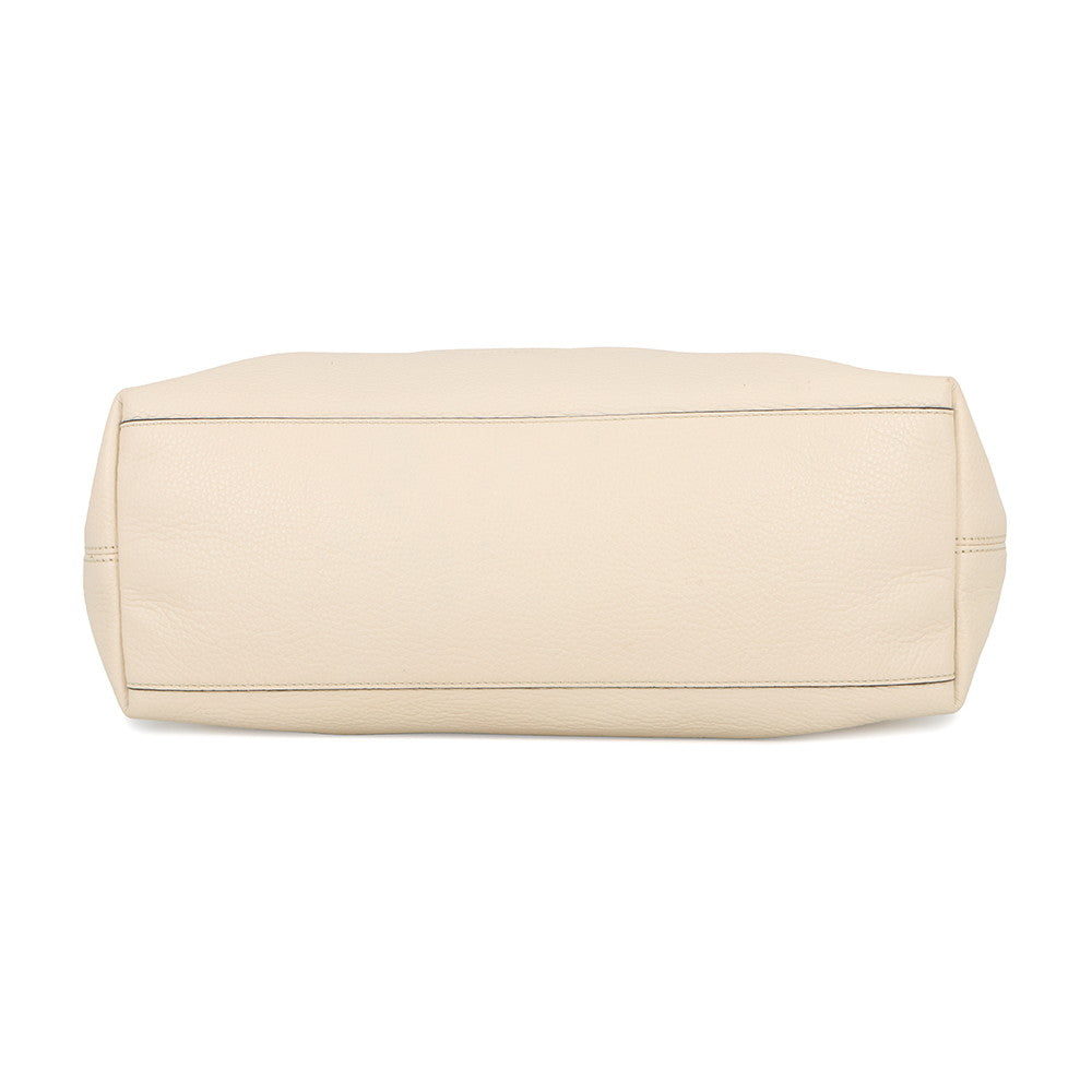 GUCCI Soho Interlocking G Tote Bag Ivory536196 Leather