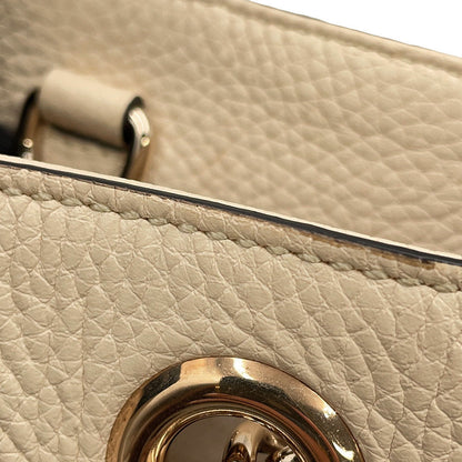 GUCCI Soho Interlocking G Tote Bag Ivory536196 Leather