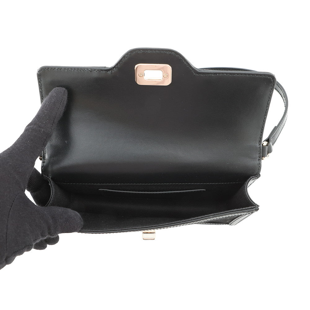 GUCCI Luce Black790038 GG Canvas Leather Size Mini