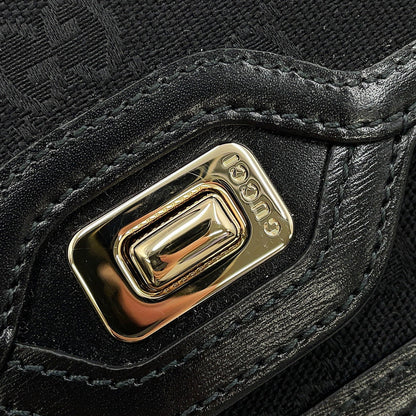 GUCCI Luce Black790038 GG Canvas Leather Size Mini