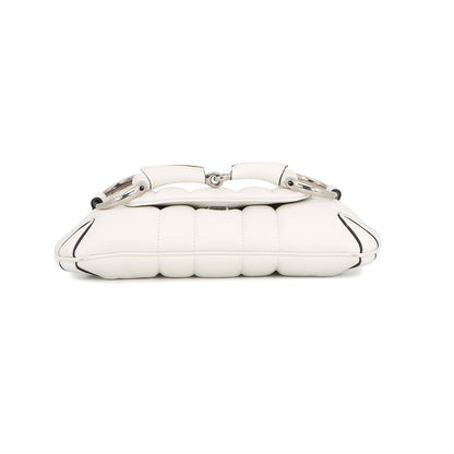 GUCCI Horsebit SmallBag White764339 Leather Size Small