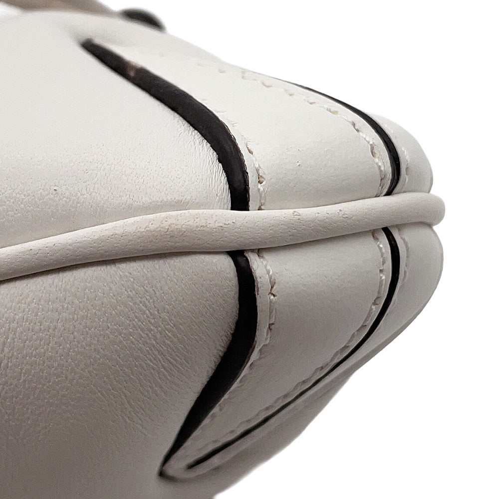 GUCCI Horsebit SmallBag White764339 Leather Size Small