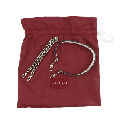 GUCCI Horsebit SmallBag White764339 Leather Size Small