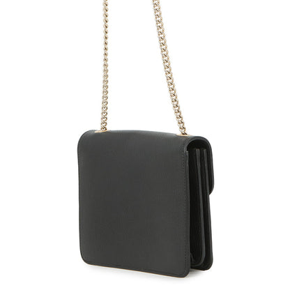 GUCCI Interlocking G ChainShoulder Bag Black510304 527620 Leather