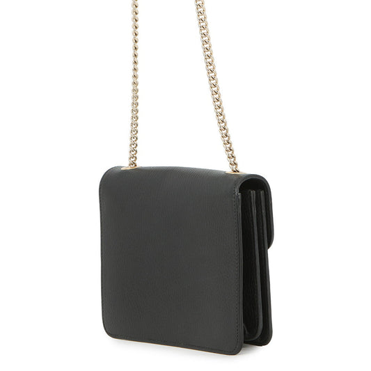 GUCCI Interlocking G ChainShoulder Bag Black510304 527620 Leather