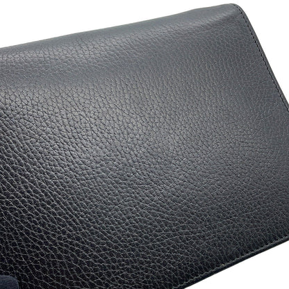 GUCCI Interlocking G ChainShoulder Bag Black510304 527620 Leather