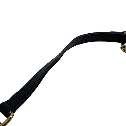 GUCCI Interlocking G ChainShoulder Bag Black510304 527620 Leather